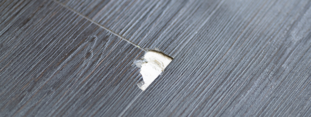 comment reparer trou sol pvc ou lino