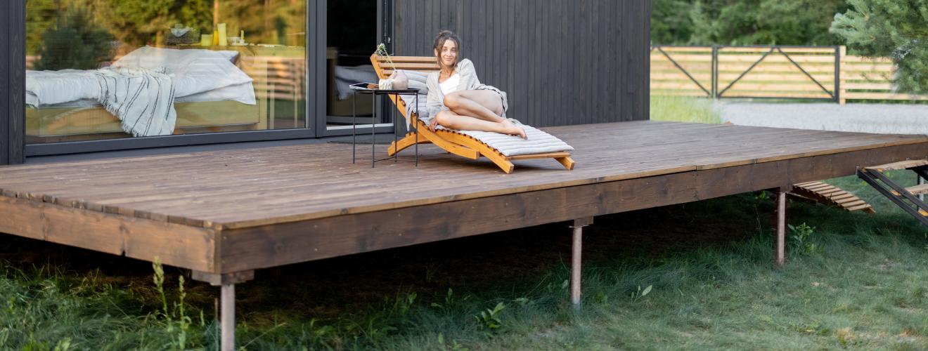 terrasse sur pilotis