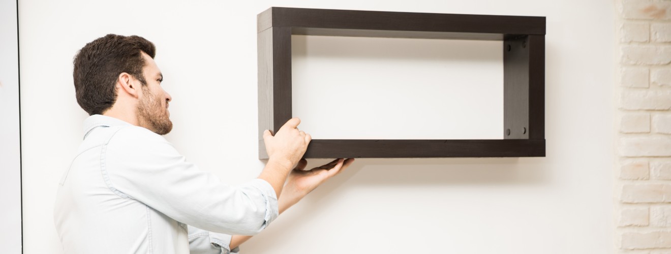 installation etagere flottante