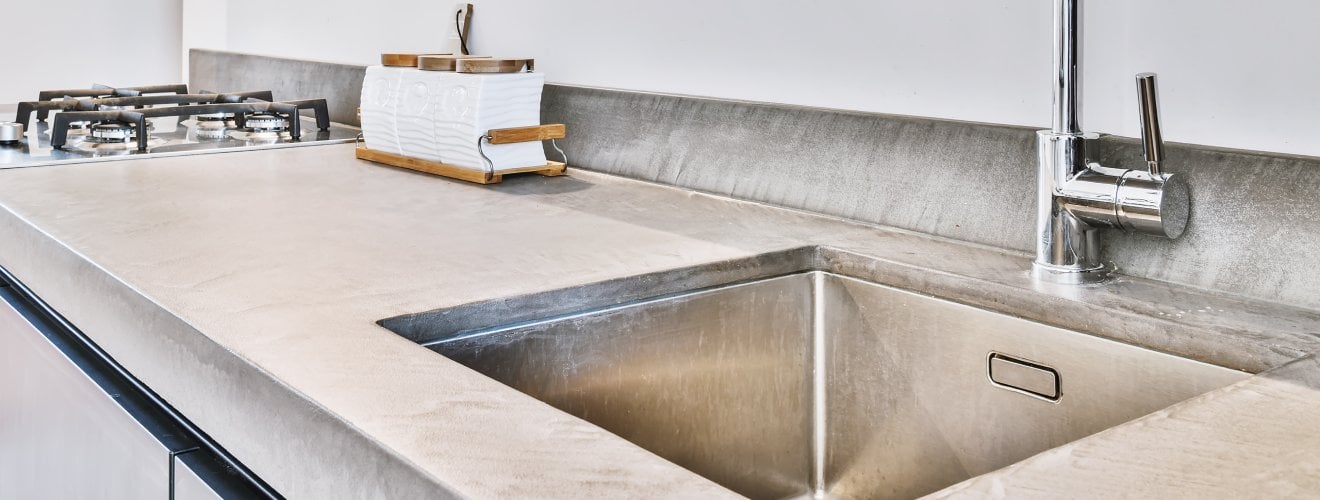 plan de travail enduit decoratif