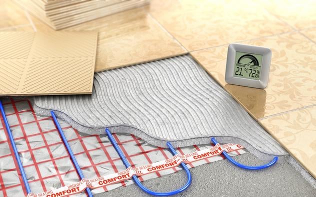 remplacer carrelage chauffage sol precautions