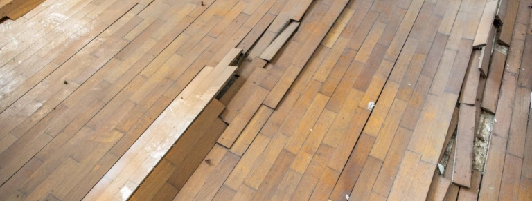 plancher bois abime