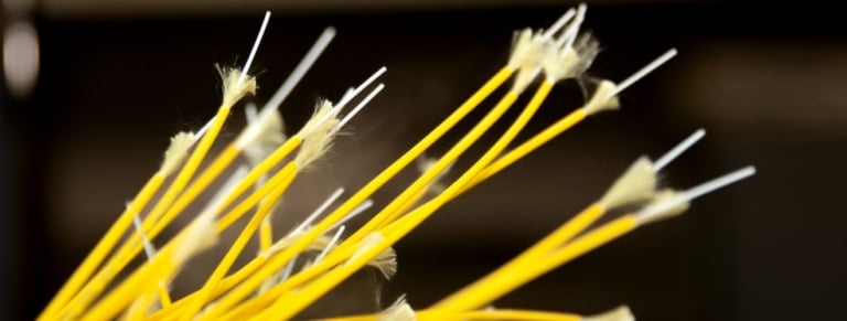 cables fibres optiques coupe