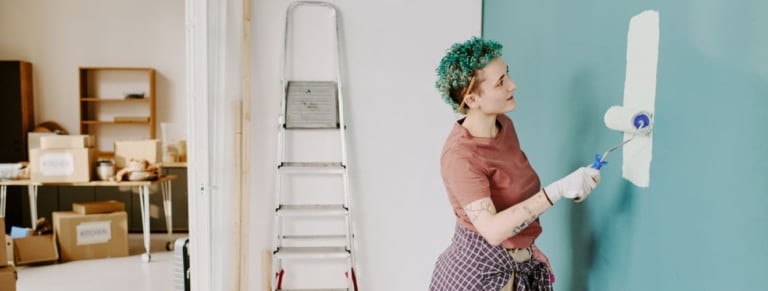 peinture sur ancienne peinture