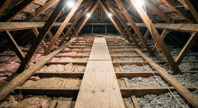 circuler combles perdus endommager plafond