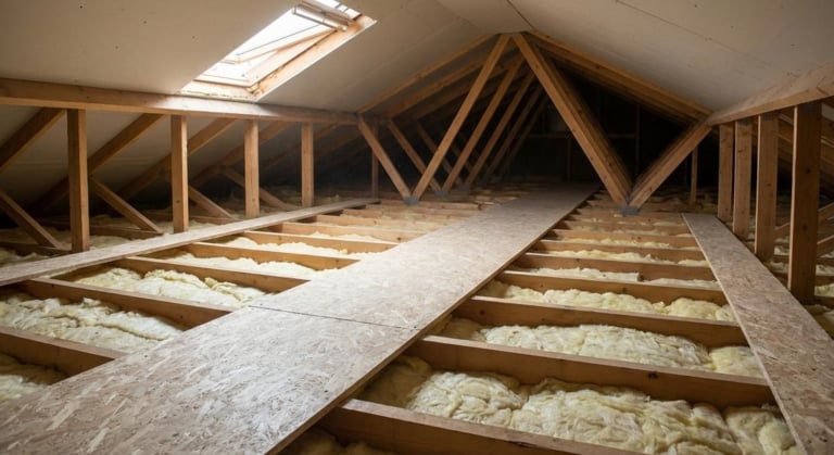 Comment circuler en combles perdus sans endommager son plafond ?