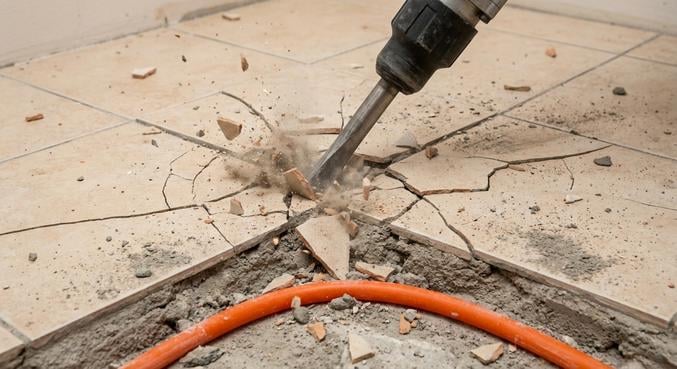 deposer carrelage chauffage sol risques