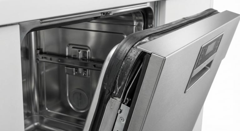 fuite lave vaisselle encastre joint porte