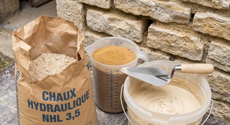 Réaliser des joints à la chaux pour mur en pierre : dosages et conseils de pro