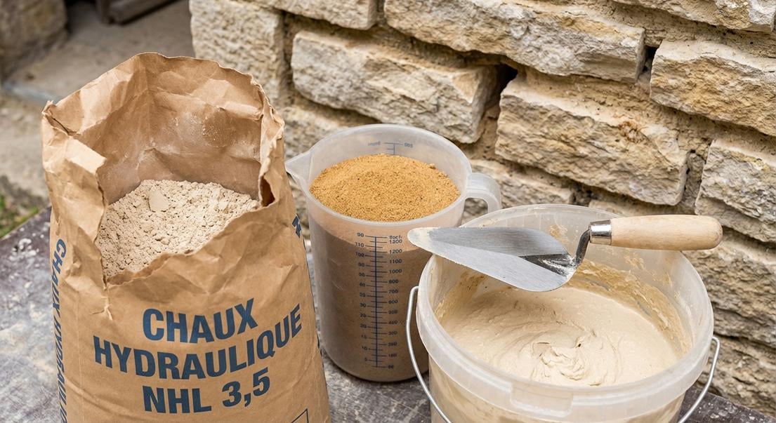 joints chaux mur pierre dosages conseils pro