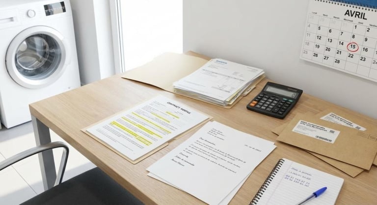 location electromenager fin bail eviter litiges