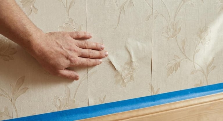 peindre papier peint bonne mauvaise idee