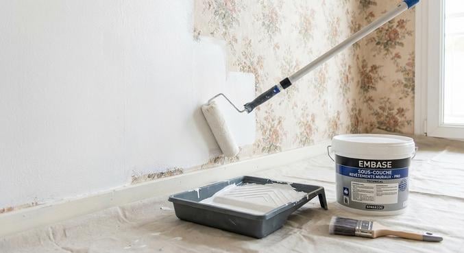 peindre papier peint bonne mauvaise idee