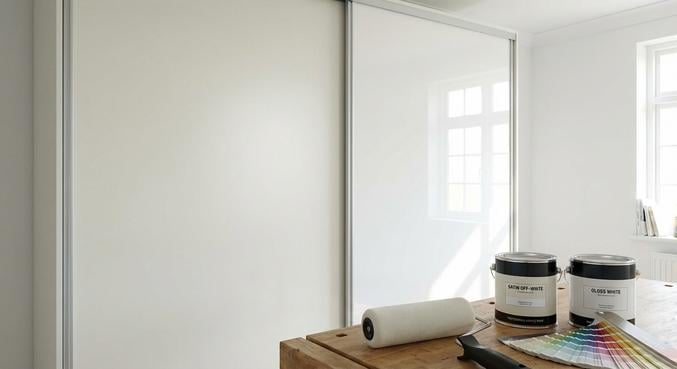 peindre portes placard melaminees laque satin