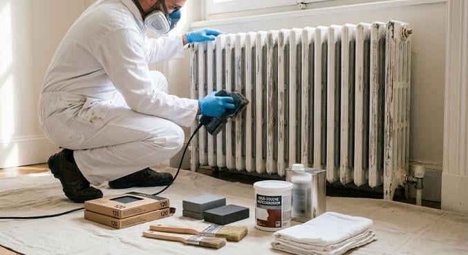 peindre radiateur peinture ecaille eviter