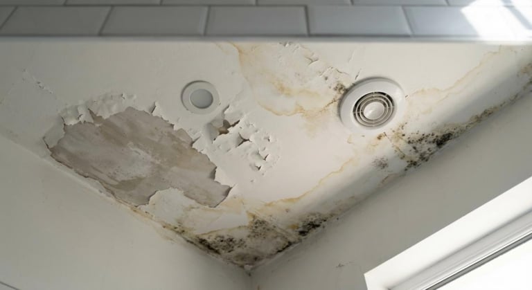 Peinture qui s&rsquo;écaille au plafond : causes et solutions durables en salle de bain