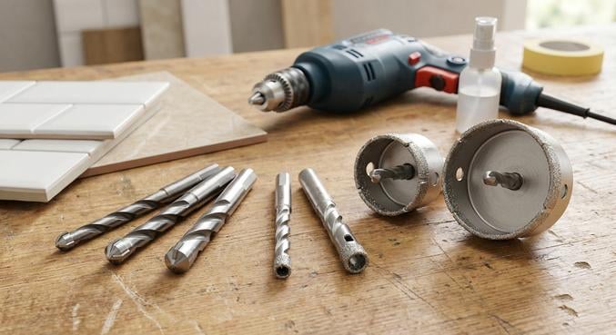 percer carrelage sans fissurer quel foret choisir