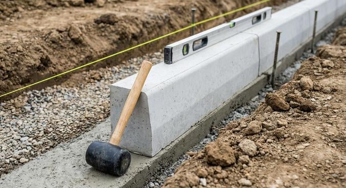 poser bordure beton limite propriete