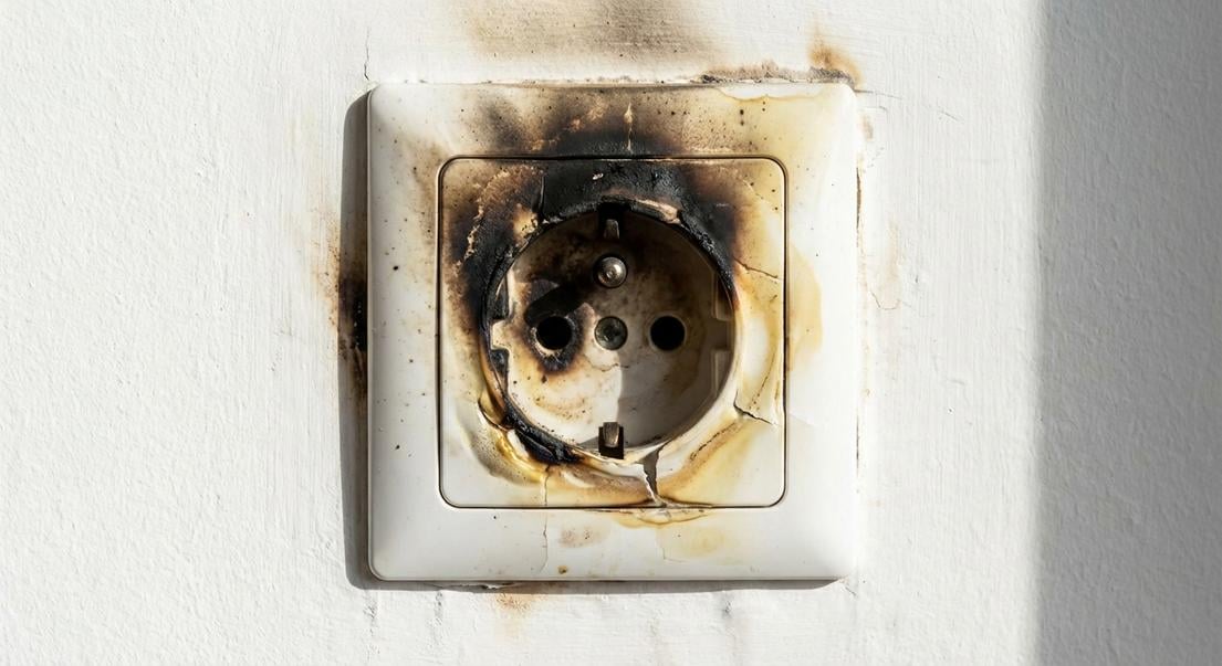 prise electrique brulee verifications