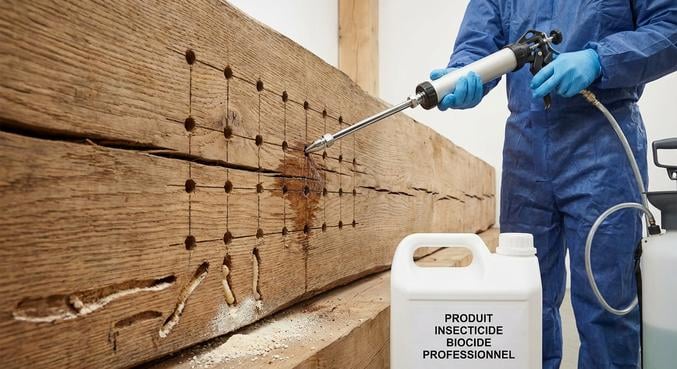vrillette bois traiter lambris infeste