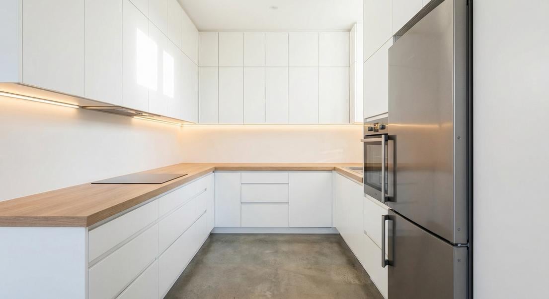 amenagement cuisine fermee 8m2 optimisation