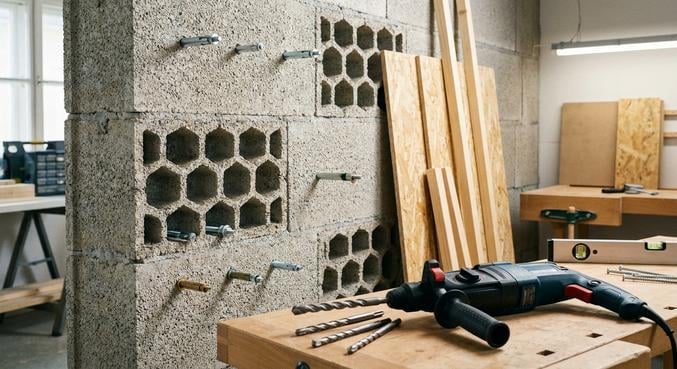 amenager atelier menuiserie electricite isolation plafond