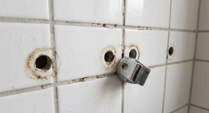 barre douche descellee refixer solidement fuite