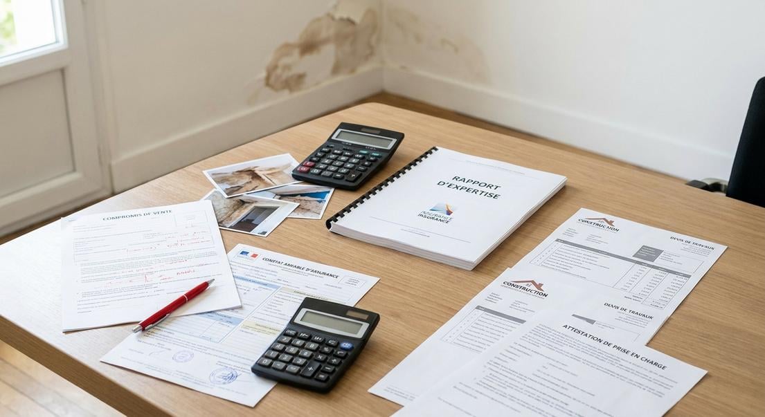 degat eaux avant signature compromis vente
