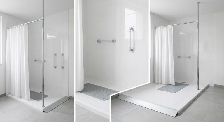 douche pmr locatif solutions sans percage
