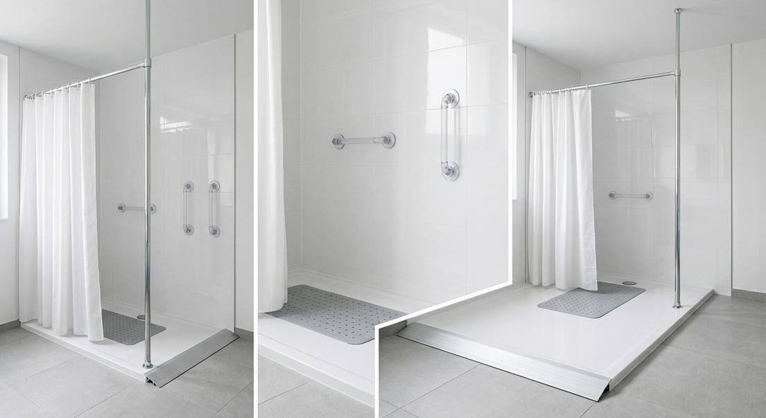 douche pmr locatif solutions sans percage