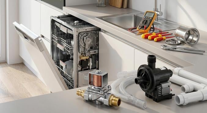 eau remonte lave vaisselle causes solutions