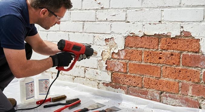 enlever peinture mur brique methodes