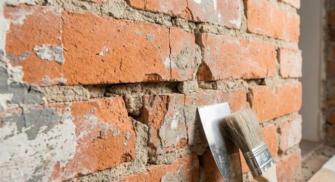 enlever peinture mur brique methodes