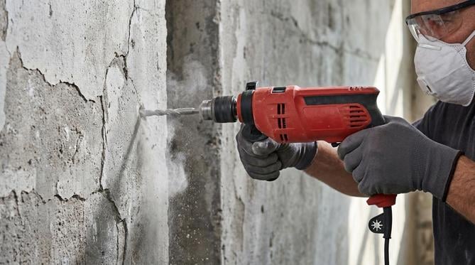 fixer treillis mur beton risque fissuration