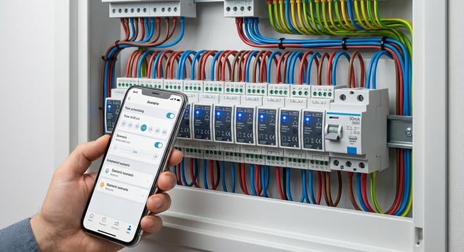 installer extracteur air interrupteur connecte