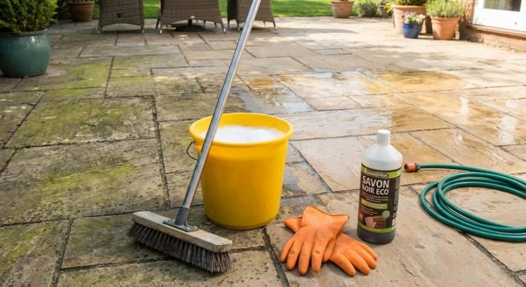 nettoyer dalles terrasse methodes efficaces