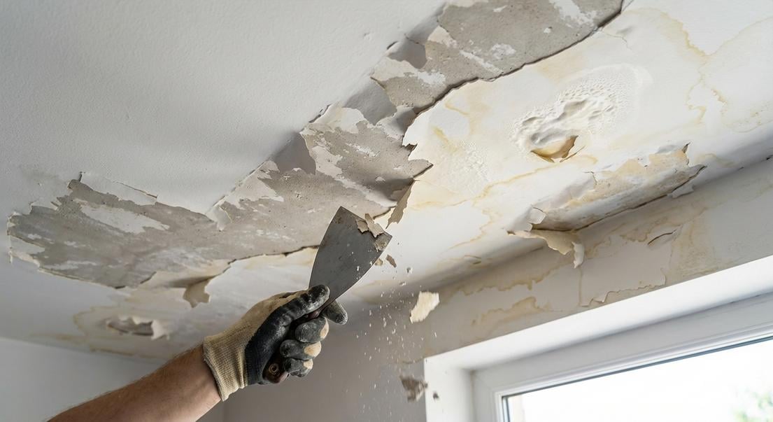 peinture plafond cuisine ecaille causes solutions