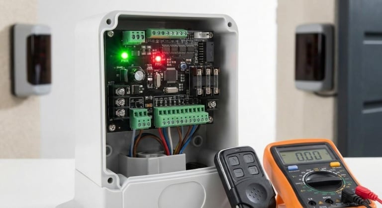 portail electrique panne voyants diagnostic