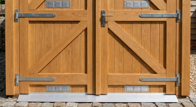 portes exterieures remise bois osb durable