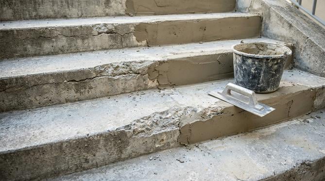 renover escalier exterieur beton methode durable