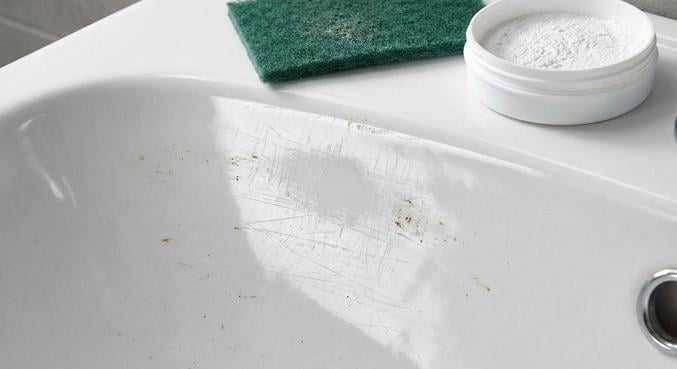 taches lavabo enlever abimer surface