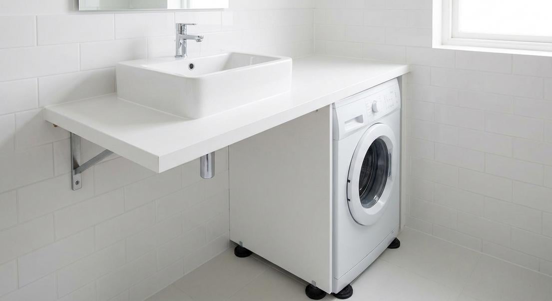 vasque machine laver amenagement securise