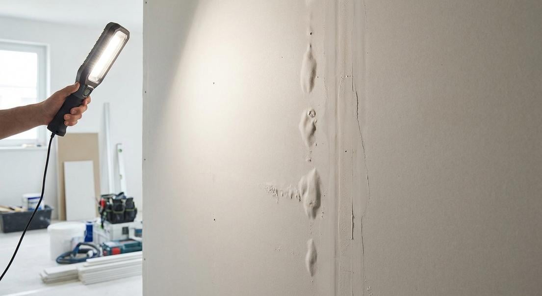 bulles defauts bandes placo enduire mur peinture