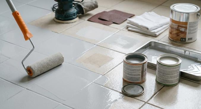 changer sol cuisine peinture pvc beton cire