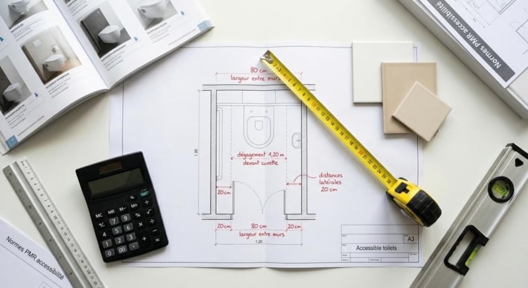 dimensions toilettes confortables renovation