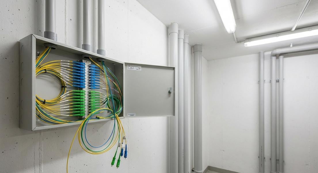 fibre optique debranchee vandalisee immeuble