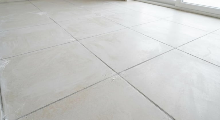 Film blanc sur carrelage après travaux : causes et solutions professionnelles