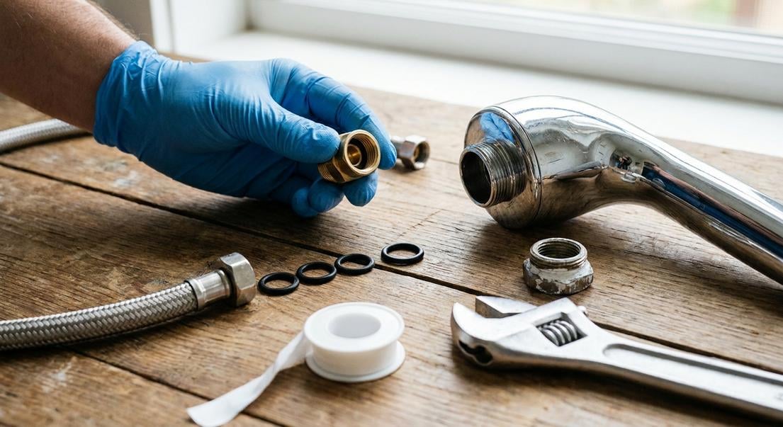 pommeau douche deboite reparer remplacer