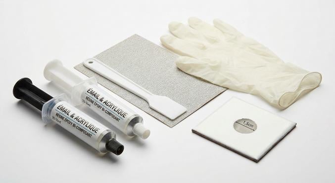 receveur douche emaille abime reparer eclat