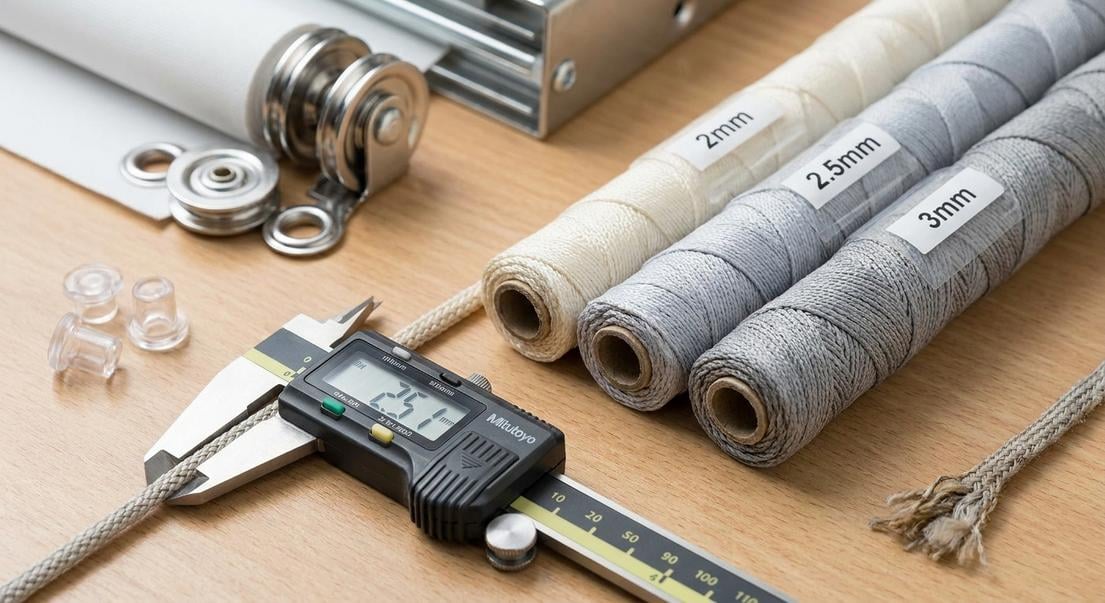 remplacer cordelette store diametre matiere